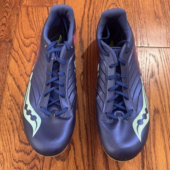 Saucony Spitfire 5 Womens 9.5 Track Spikes Cleats 7 Implements Purple Shoes Run - Picture 12 of 16